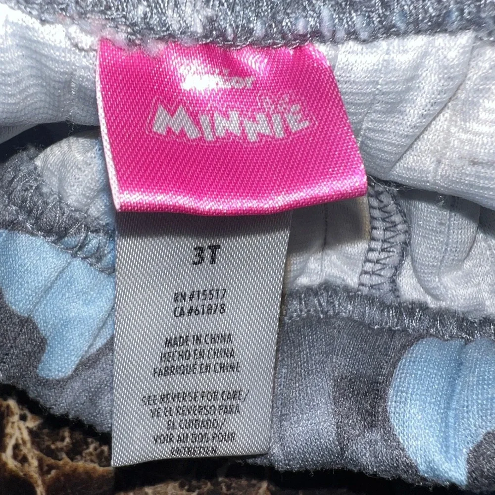 Minnie Mouse Girls Pajama Pants Size 3T‎ Gray Character Sleepwear